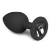 diamond plug small black