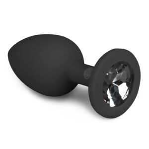 diamond plug small black