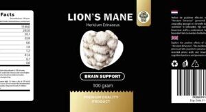Lion's Mane (Hericium Erinaceus) - Brain Support - 100 Grams