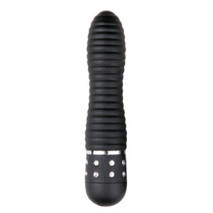mini vibrator ribbed black