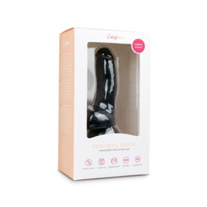 Realistic Dildo With Ball Sack - 15cm black