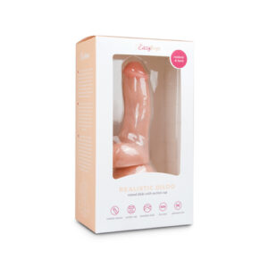 realistic dildo with ball sack 15cm white 1