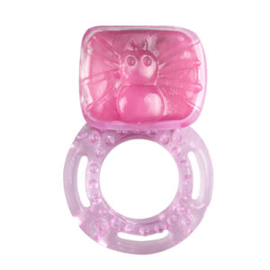 stretchy vibrating cock ring pink